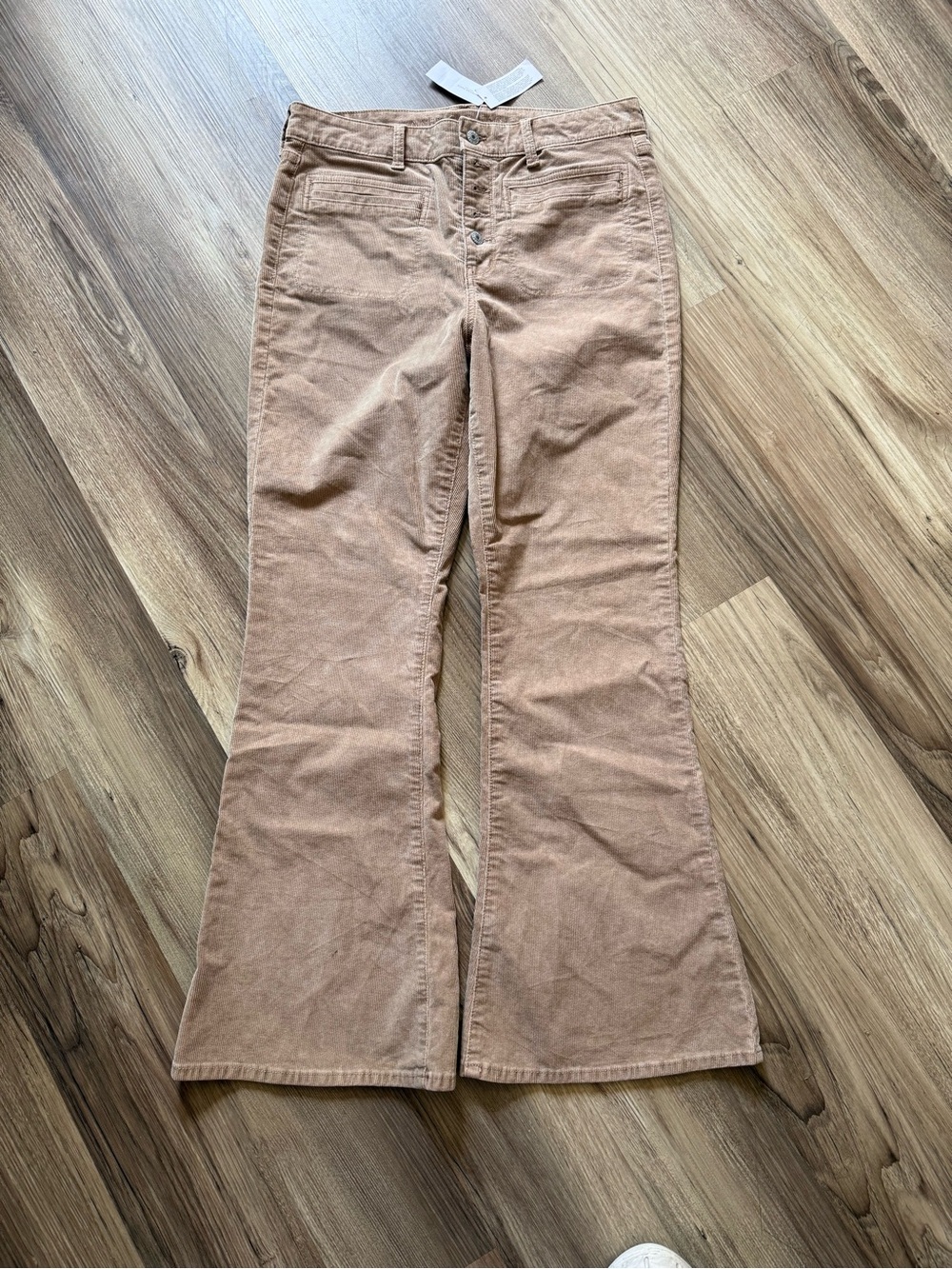 American Eagle Outfitters Tan Corduroy Flare Jeans